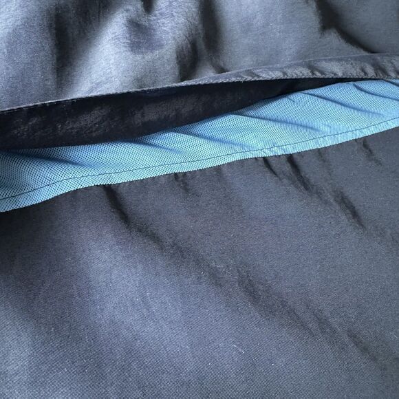 Lands End Womens 3X Navy Blue Full Zip Jacket Packable Hood Nylon Mesh Lining - Picture 13 of 16